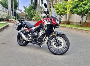 Honda CB500X For Rent At The Extra Mile big bike for hire vietnam