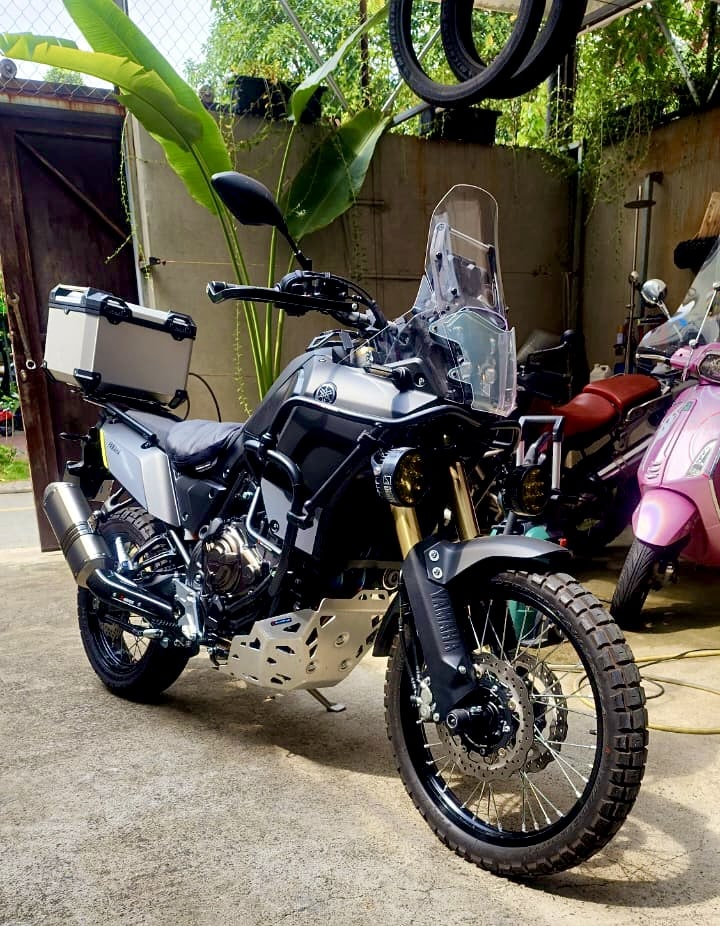 Yamaha Tenere 700 black adrenaline rush trail the extra mile adventure motorbike tours vietnam