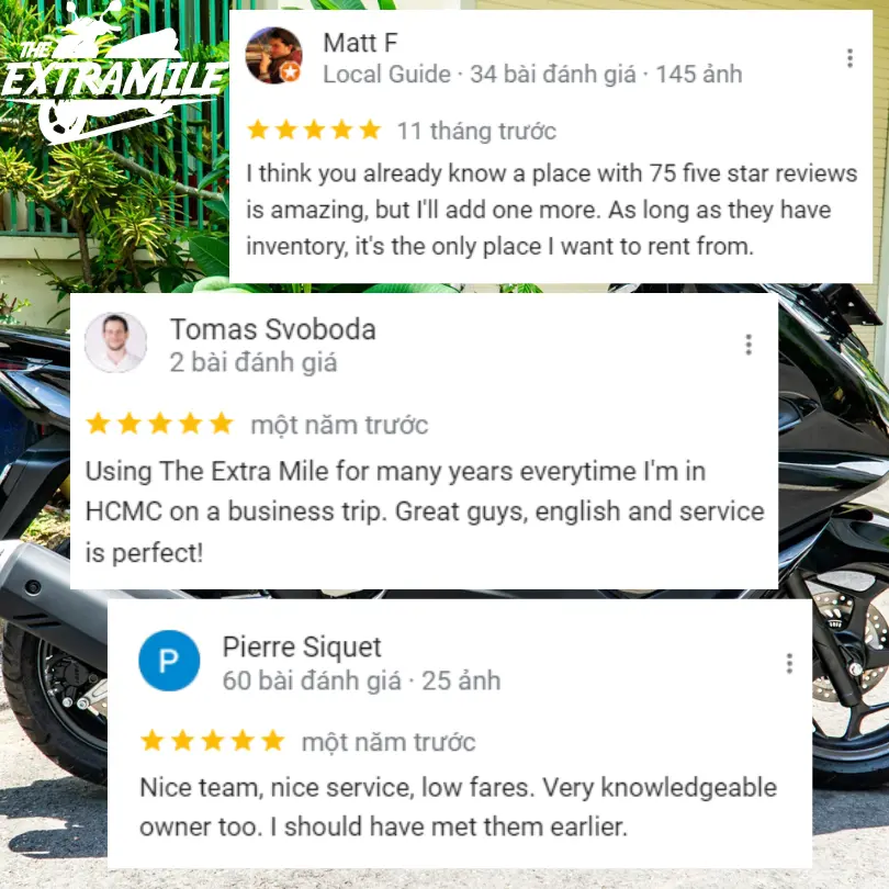 5 - Motorbikes Services For Expats Saigon Vietnam The Extra Mile City Rentals Reviews Excellent