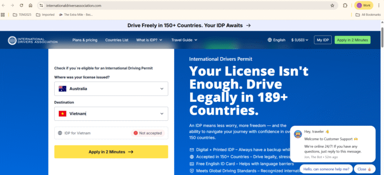 Getting your IDP through our provided link, how does it work?
